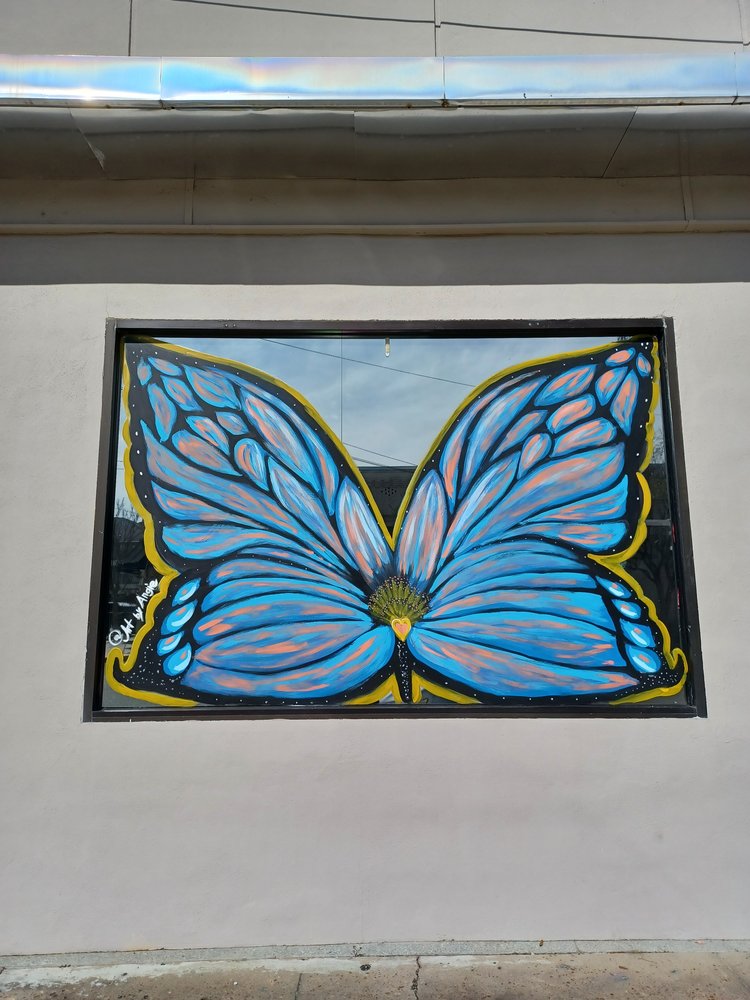 Butterfly window art